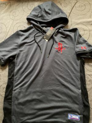 UNDER ARMOUR COMBINE HOUSTON ROCKETS COLDGEAR S/S HOODIE SIZE XL MEN NWT $69.99