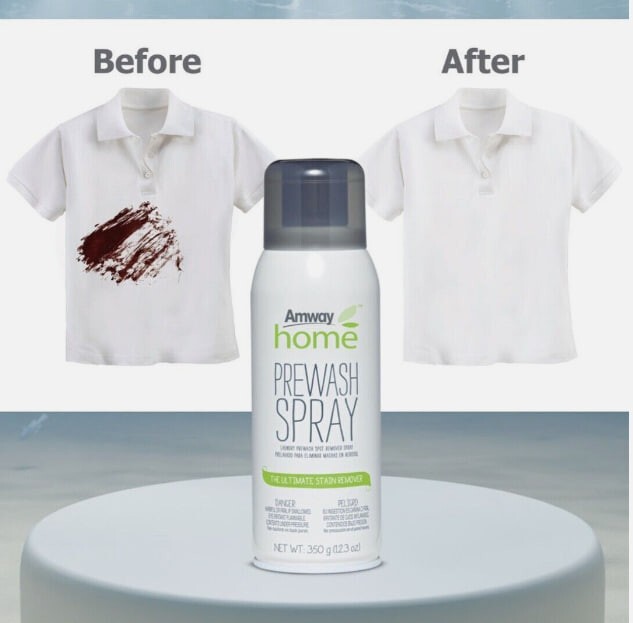 AMWAY HomePrewash Spray Tough Stain Remover Laundry Spray 12.3 oz
