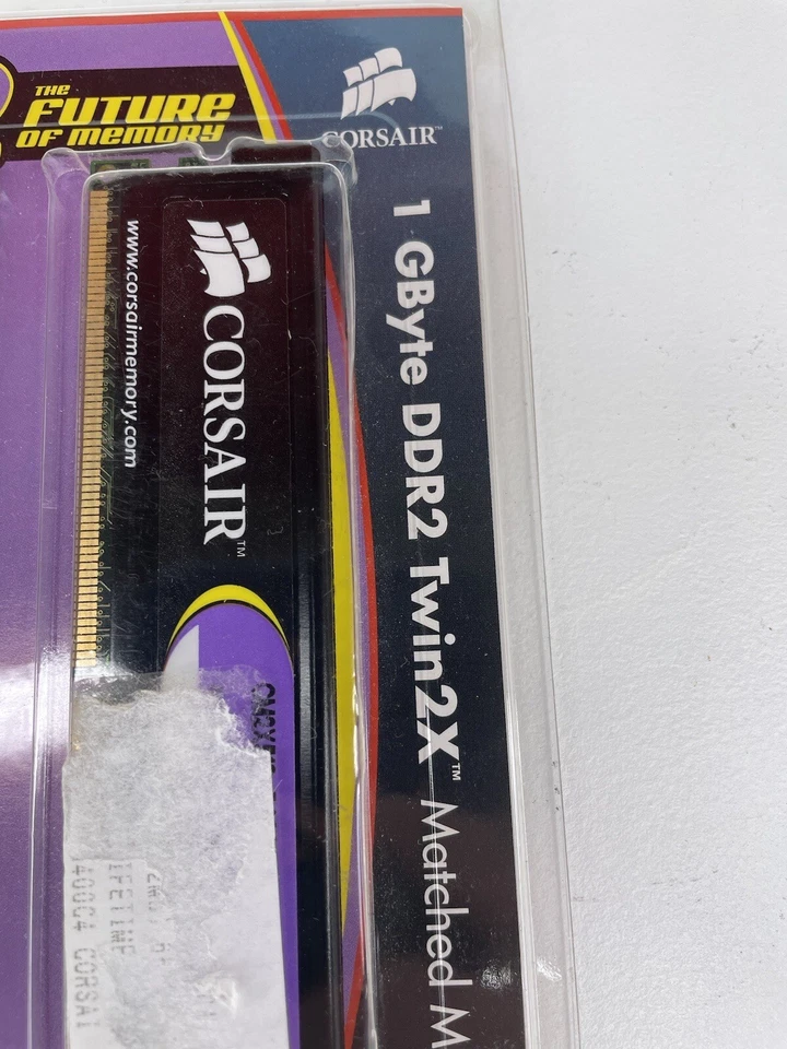 NEW Corsair XMS2 2GB ( 2x1 GB) DDR2 800 MHz Desktop Memory CM2X1024-6400 - Image 2 of 4