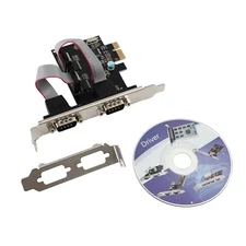 PCIE To 2-Port Dual RS232 Serial PCI-E Extender Board Adapter Card WCH382