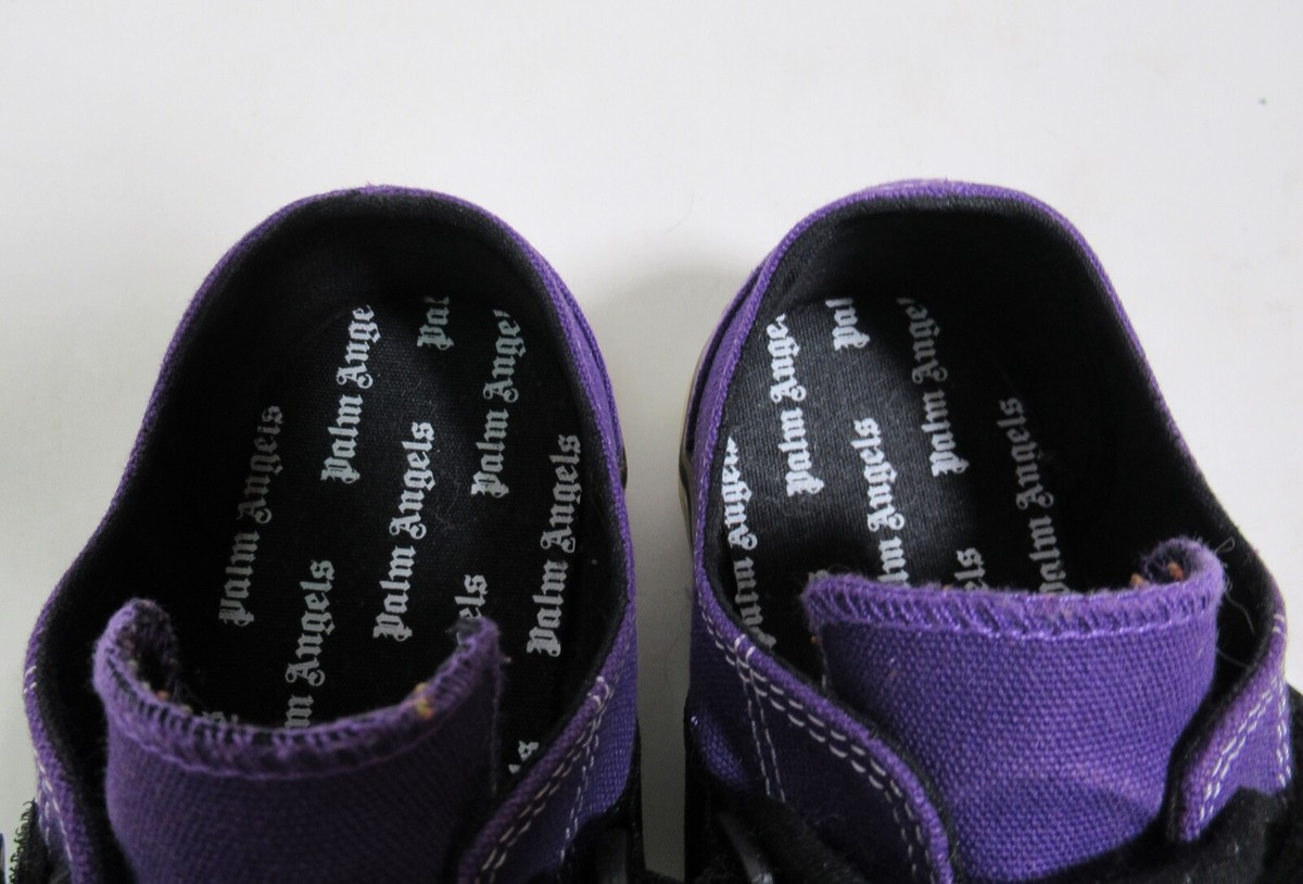 Palm Angels Women's Vulcanized Low Sneakers Purple Size 10 Palm Angels Women's Vulcanized Low Sneakers Purple Size 10
