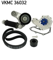 Skf Vkmc 36032 Wasserpumpe + Keilrippenriemensatz FüR Renault