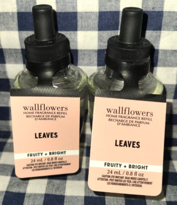 ALL NEW 2-Pack LEAVES Wallflower Refill Bulbs SEALED 0.8 oz Bath & Body Works
