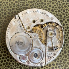 1912 Elgin Grade 313 16S 15 Jewels Open Face Pocket Watch Movement