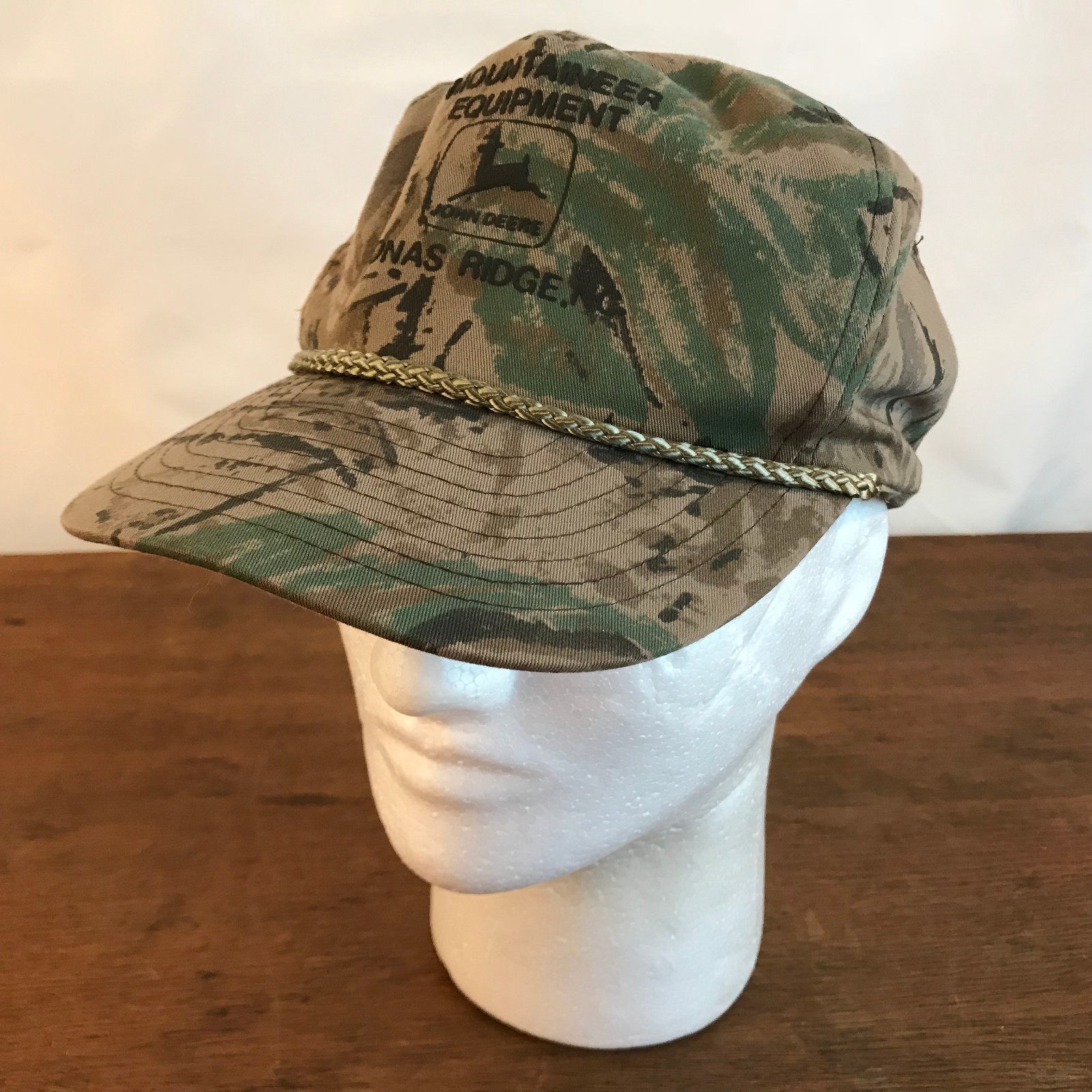 John Deere Mountaineer Equipment NC Camouflage Snapback Baseball Cap