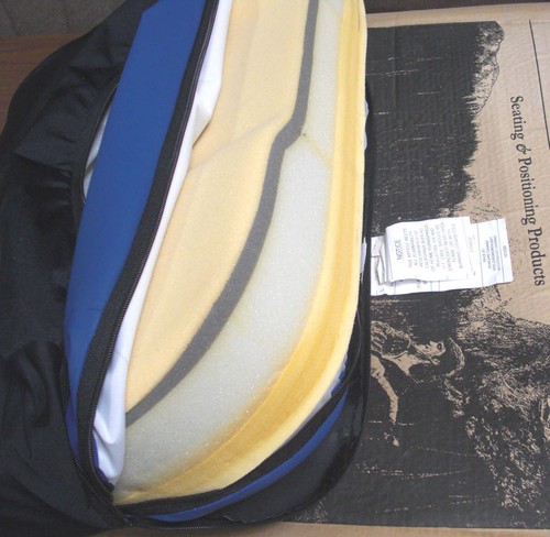InvaCare Ulti-Mate J2+ 24" W x 18" Deep 4" Thick Seat Cushion Black Tritex Covr - Picture 8 of 12