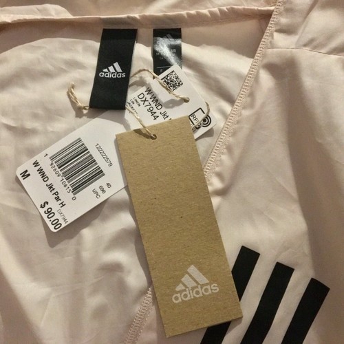 Adidas Women’s W.N.D. Parley Jacket NWT Ivory Lightweight Water Repellent - Picture 12 of 12