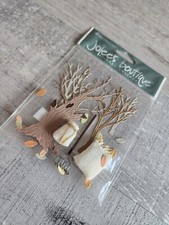 RARE Jolees FALL TREES LEAVES Rake Leaf Colors Changing Scrapbook STICKERS 41