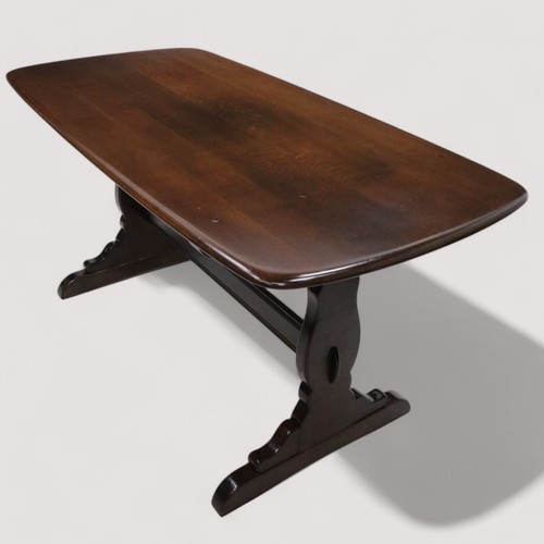 Ercol Refectory Plank Top Dining Table Retro Traditional Finish FREE UK Delivery - Picture 13 of 20