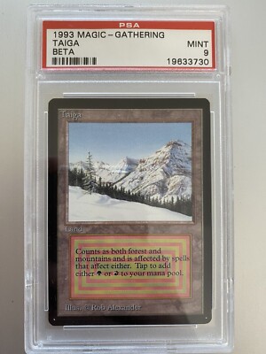 Mtg Beta PSA 9 TAIGA | Magic the gathering | MINT | POP 30 Mtg Beta PSA 9 TAIGA | Magic the gathering | MINT | POP 30