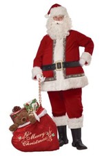 Deluxe Santa Claus Saint Nick Christmas Adult Costume