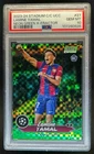 2023-24 Stadium Club Chrome UEFA Lamine Yamal RC Green X-Fractor #28/99 PSA 10