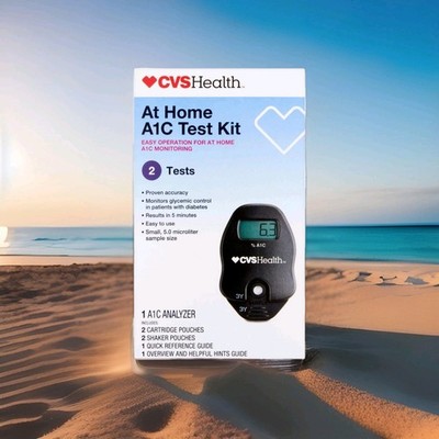 CVS AlC At Home Test Kit, Home Use Monitoring of Glycemic Control, Easy Opera...