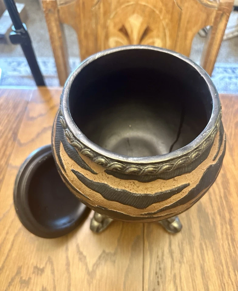 "Frasco de boticario Hobby Lobby 14"" decoración del hogar marrón ámbar" Foto 3 de 3