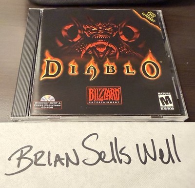 Diablo PC CD-ROM 1996 Blizzard Entertainment Complete Case Original Battle.net