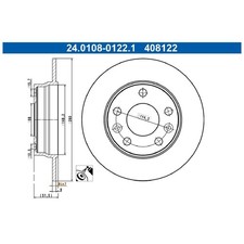2x Bremsscheibe hinten für Renault Captur 2 HF Megane 4 | 26210468