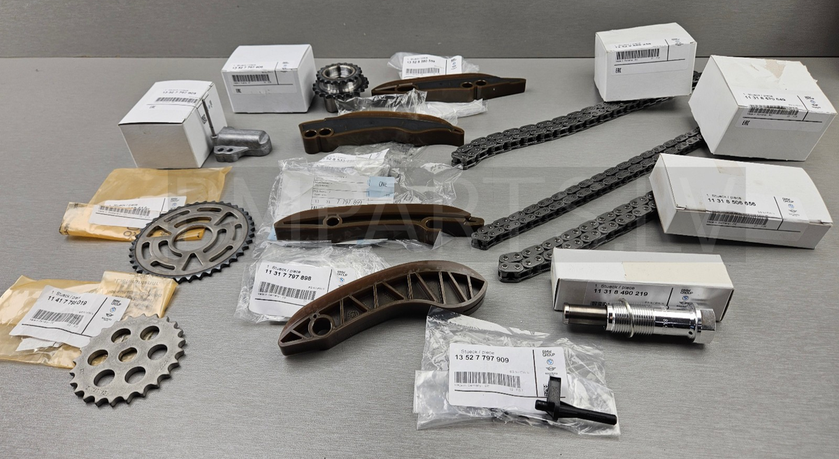 NEW GENUINE BMW 320d N47 UPPER LOWER TIMING CHAIN KIT ALL SET 