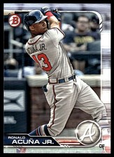 Ronald Acuna Jr. 2019 Bowman #78 Braves MLB READ FREE SHIPPING AutographDen