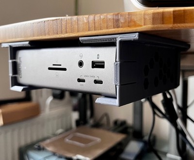 CalDigit TS4 / TS3 Plus Under Desk Mount / Untertischhalterung - Dock Holde