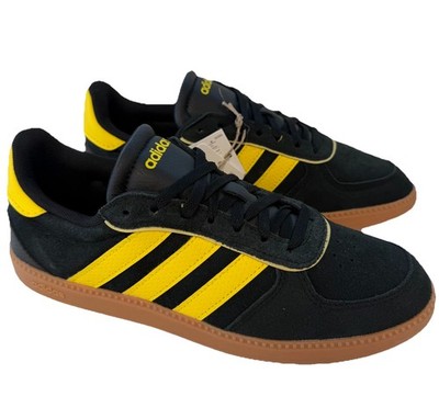 Adidas Breaknet elegante Schuhe Wildleder schwarz/gelb Damengröße UK 6 NEU