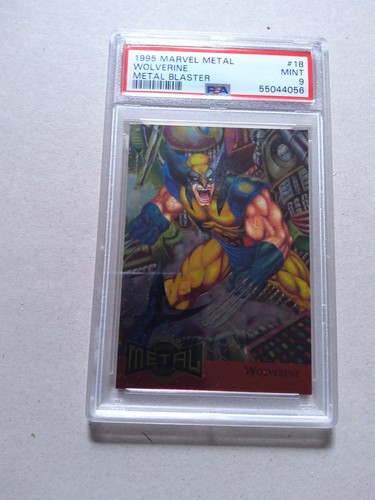1995 Marvel Metal #18 METAL Blaster WOLVERINE PSA 9