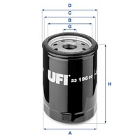 Ufi ÖLfilter 23.196.00 FüR Fiat Punto 1.2 60 55 1.1 75 Lancia Y Y10