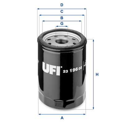 UFI Filters Filtro Olio 23.305.00 - Ricambio Per Camion E Auto (Astra, Cacciamali, Iveco) - copertina