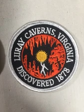 Luray Caverns Virginia Discovered 1878 Emblem Patch
