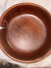 Large Wooden Wood Yarn Bowl - Handmade
