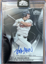 Topps Chrome Black Kyle Manzardo Cleveland Guardians Autograph Insert #CBA-KM