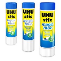 UHU Stic Magic Klebestift 3Er-Pack LöSungsmittelfrei Transparent 8G 21G 40G