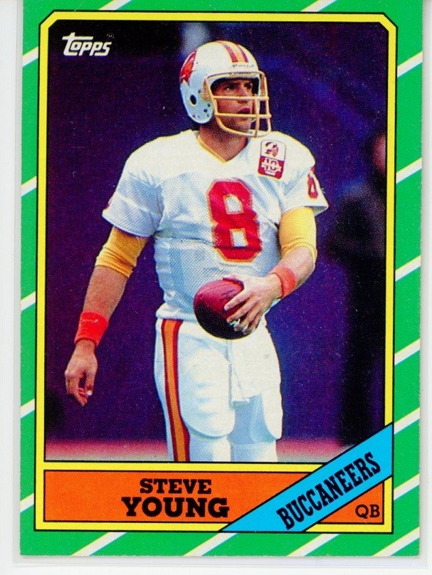 1986 Topps Football Steve Young RC #374