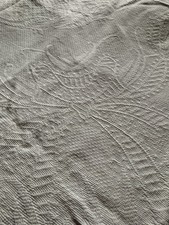 Vintage French White Crochet Lace Bedspread Throw 210cm X 180cm Tablecloth?