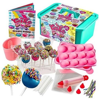 Cake Pop Craze Kit, Baking Set for Kids Ages 10 12 with Cake Pop Mold, Stand,