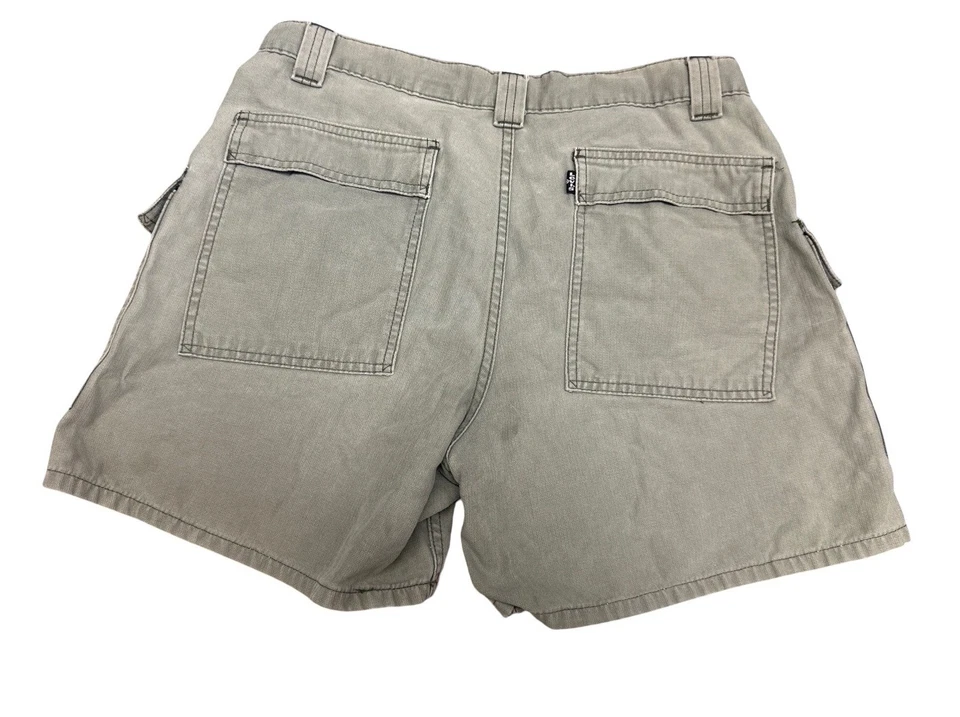 Pantalones Cortos de Senderismo Vintage Años 90 Levi's Para Mujer Carga Caqui Talla 12 32 X 4.5 Foto 3 de 4