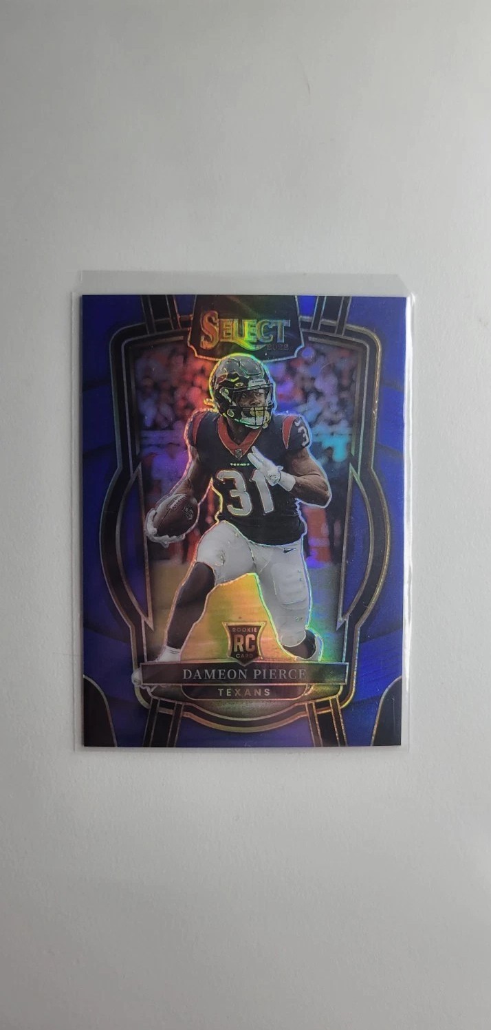 2022 Panini Select - Blue Prizm #261 Dameon Pierce /99 Houston Texans