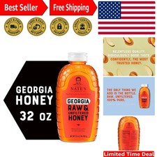32 Oz Raw Unfiltered Honey - Naturally Sourced Sweetener for Cooking