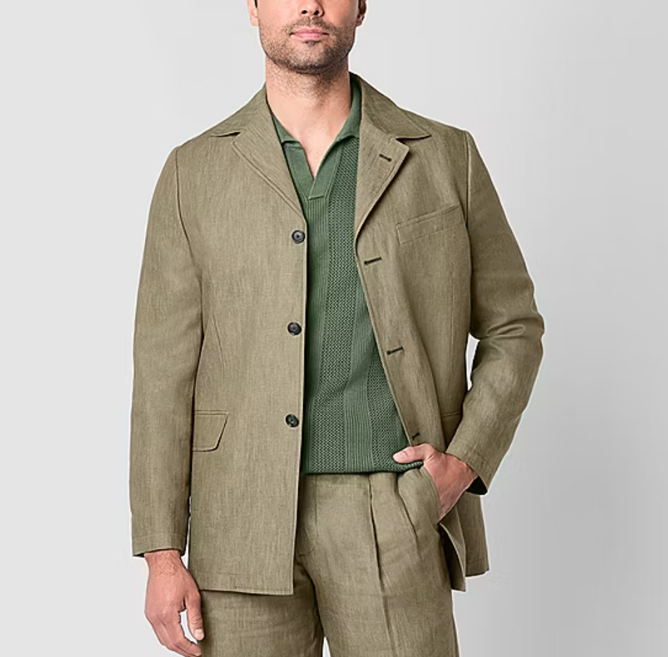 Stafford Mens Regular Fit Big and Tall Suit Jacket
