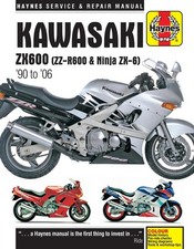 Kawasaki ZX600 (ZZ-R600 & Ninja ZX6) (1990-2006) Haynes Repair Manual
