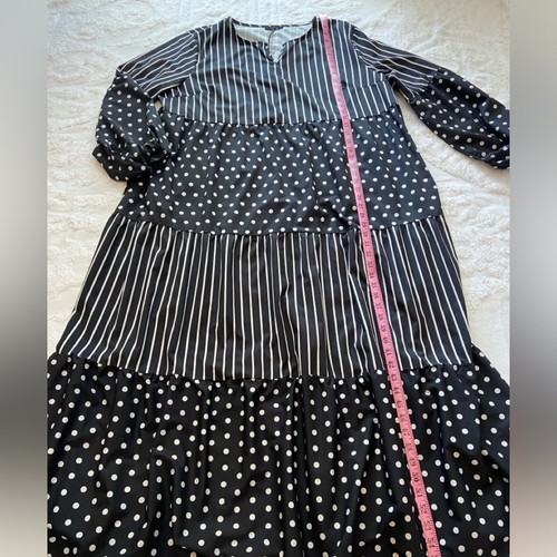 SHEIN Damen Trapez Maxikleid Gr. 4XL modern edel raffiniert verspielt - Bild 7 von 9