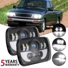 Pair 5X7" 7X6" LED Hi/Lo Headlights H4 For Toyota Tacoma 1995 1996 1997 Pickup