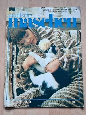 Modische Maschen + Beilage 2/1979 Herbst Jacke Weste Pullover - DDR-Mode-Heft