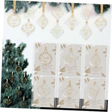 Sets Christmas Christian Ornaments Bulk Clear Acrylic Bible Verse 30 Casual
