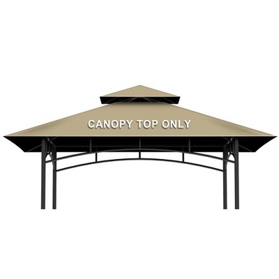 Grill Gazebo Replacement Canopy Top Only - 5' X 8' Outdoor BBQ Gazebo Canopy Roo
