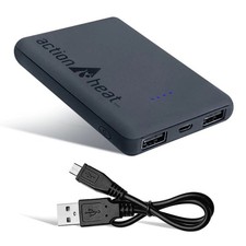 Actionheat 5V 6000Mah/22.2Wh Lithium-Polmer Grey Power Bank Kit