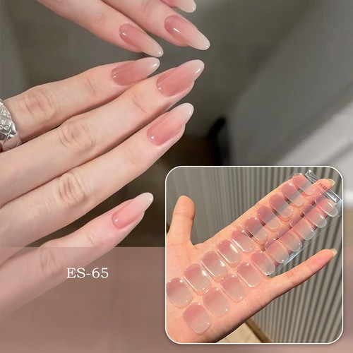 Autumn Leaves Rabbits Semi Cured Gel Nail Strips Nail Stickers for Nail Beauty - Photo 11/11