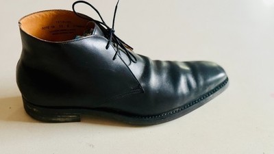 Crockett & Jones 'Tetbury' James Bond Black Boots Size 10 UK / 11 US/ 45 EU
