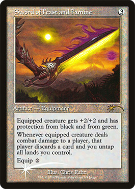 Magic MTG - Sword of Feast and Famine - Promo Judge - EXC - EN - FOIL