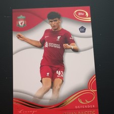 Topps 2022-23 Liverpool FC Lineage Stefan Bajcetic #33 Rookie Soccer Card. rookie card picture