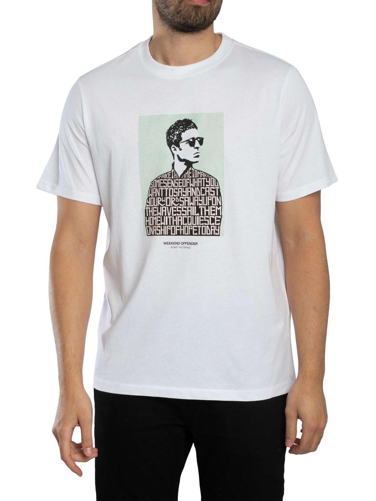 Weekend Offender Men's Camden Graphic T-Shirt, White